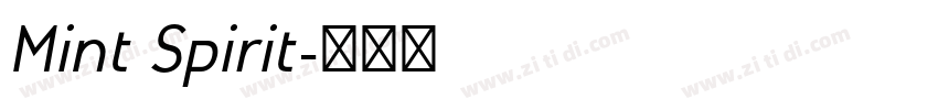 Mint Spirit字体转换